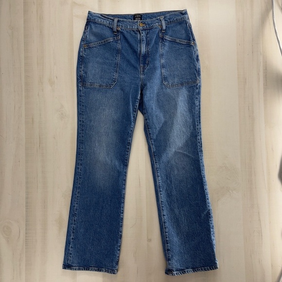 J CREW high rise bootcut cotton utility all day stretch jeans 2024 30 soft - Picture 5 of 9